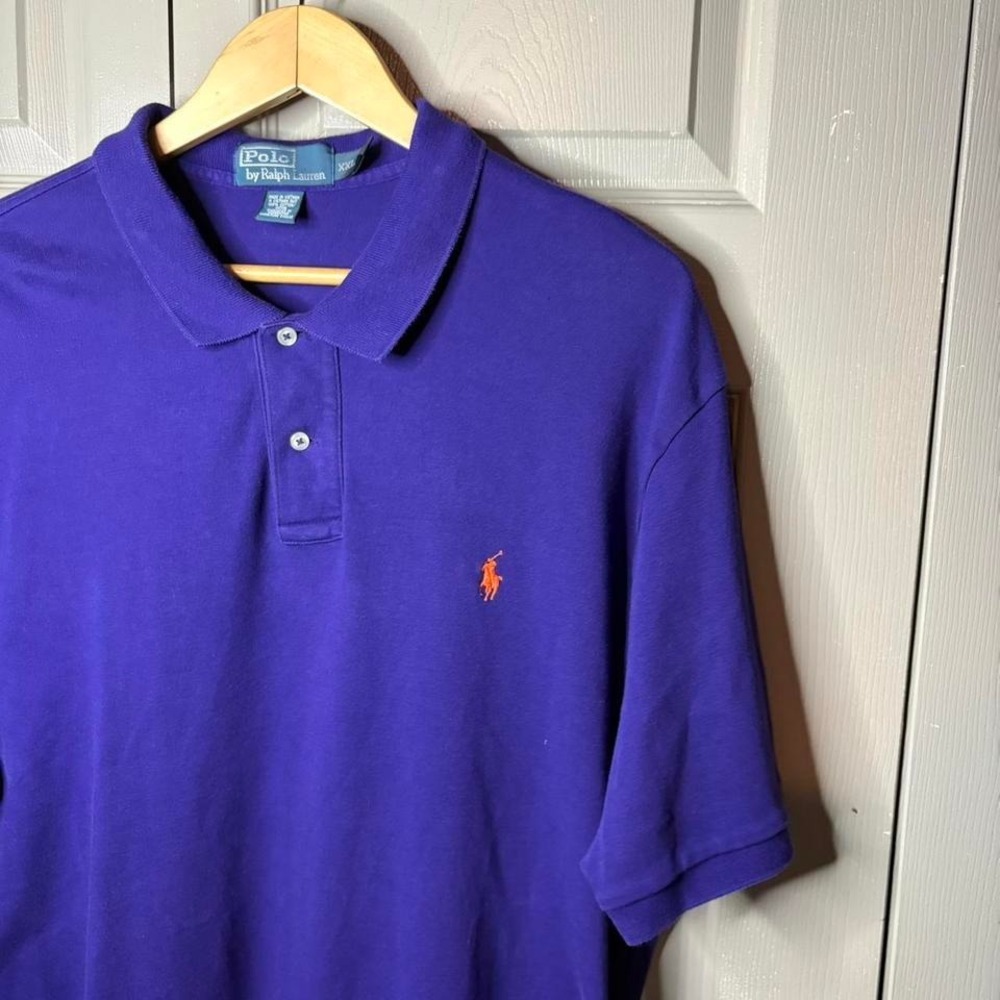 Polo Ralph Lauren polo shirt  size XXL blue classic preppy - Picture 2 of 4